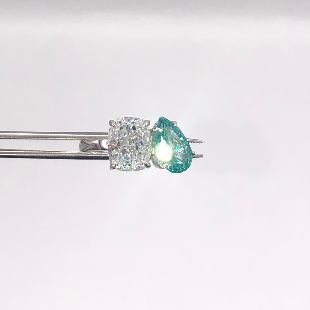 8ct Toi et Moi Ring - Picture 12 of 14